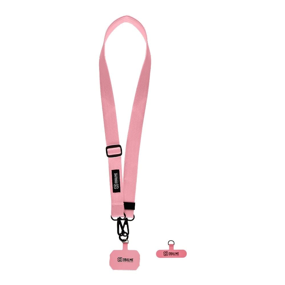 OBAL:ME NeckTag Ribbon popruh na telefon, růžový