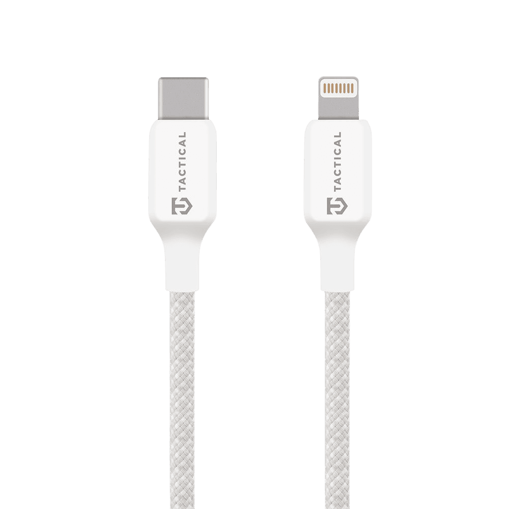 Tactical Stitch Thread kabel USB-C/Lightning 2 m, bílý
