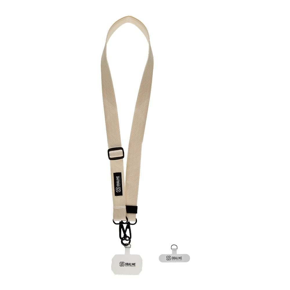 OBAL:ME NeckTag Ribbon popruh na telefon, slonovinový