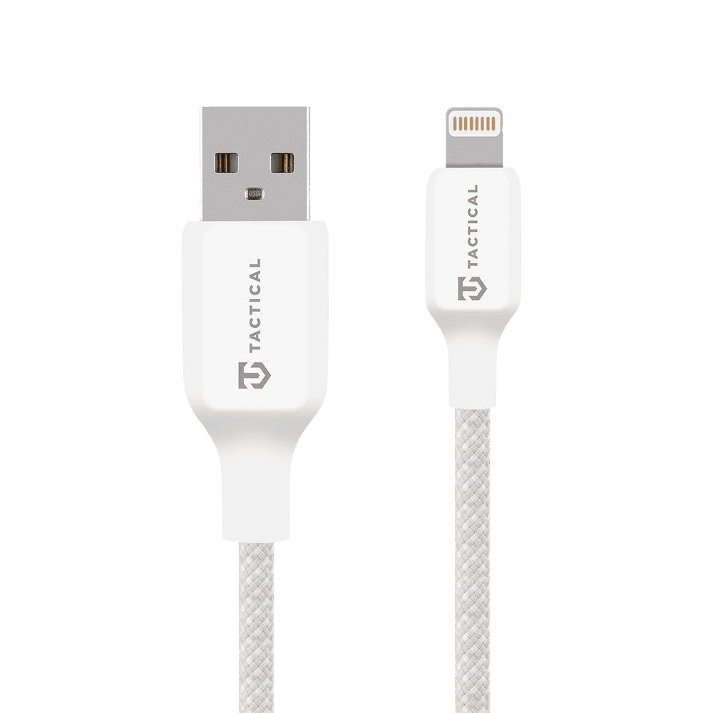 Tactical Stitch Thread kabel USB-A/Lightning 1 m, bílý